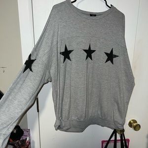 Boutique Long Sleeve Star Detail Plus size